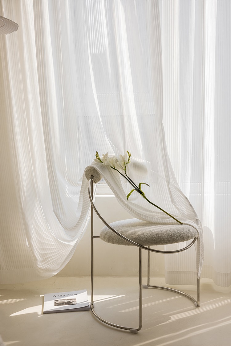Home Office Ye - Stores verticaux blancs, rideaux fantaisie pour