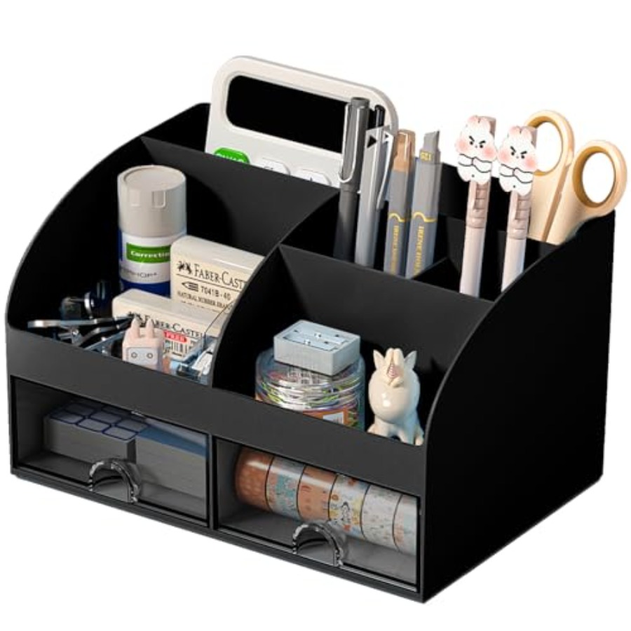 Desktop Organizer Bamboo - Organisateur de bureau avec 6 compartiments