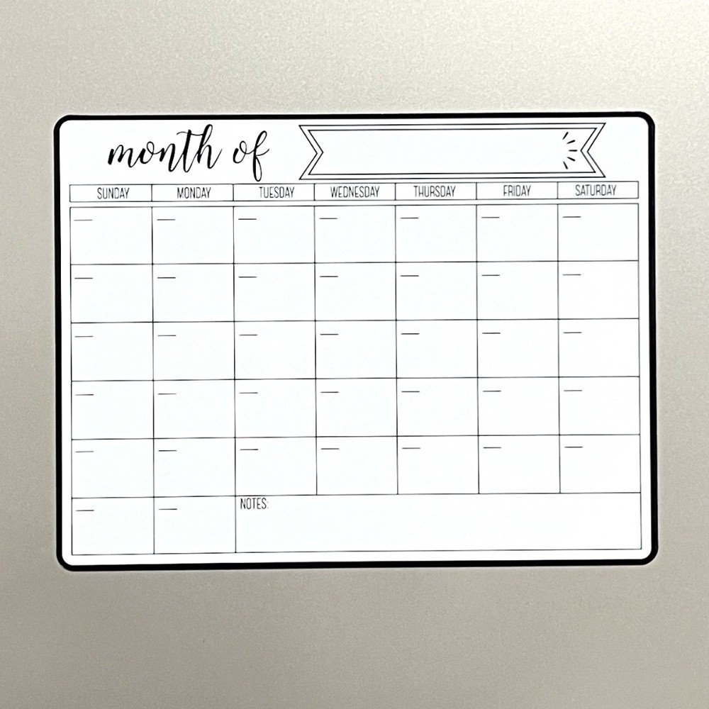 Magnetic Calendar Board - Calendrier magnétique Portable effaçable à sec,