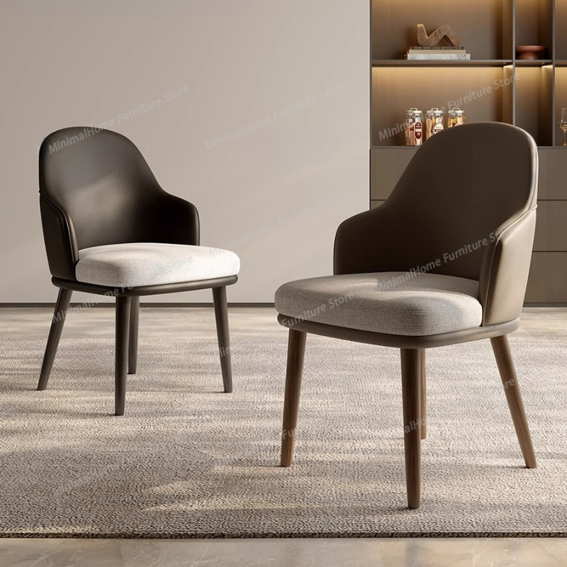 Home Office Interior Design - Tabourets de bar modernes en bois,