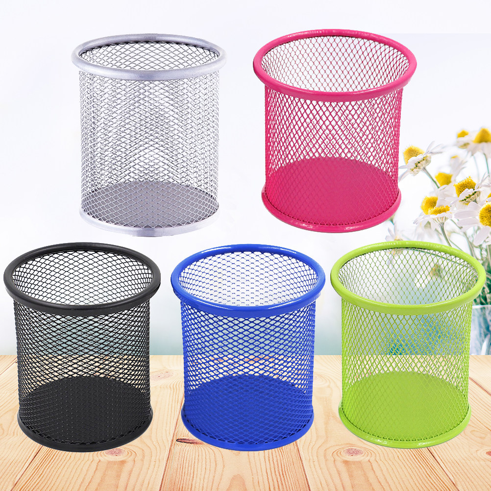 Home Office Industrial Style - Lot de 5 porte-crayons ronds en
