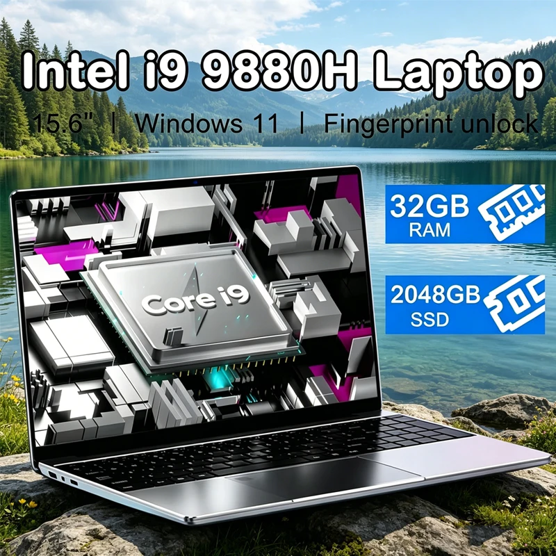 Home Office Windows 11 - Nouvel ordinateur portable 15,6 pouces Intel