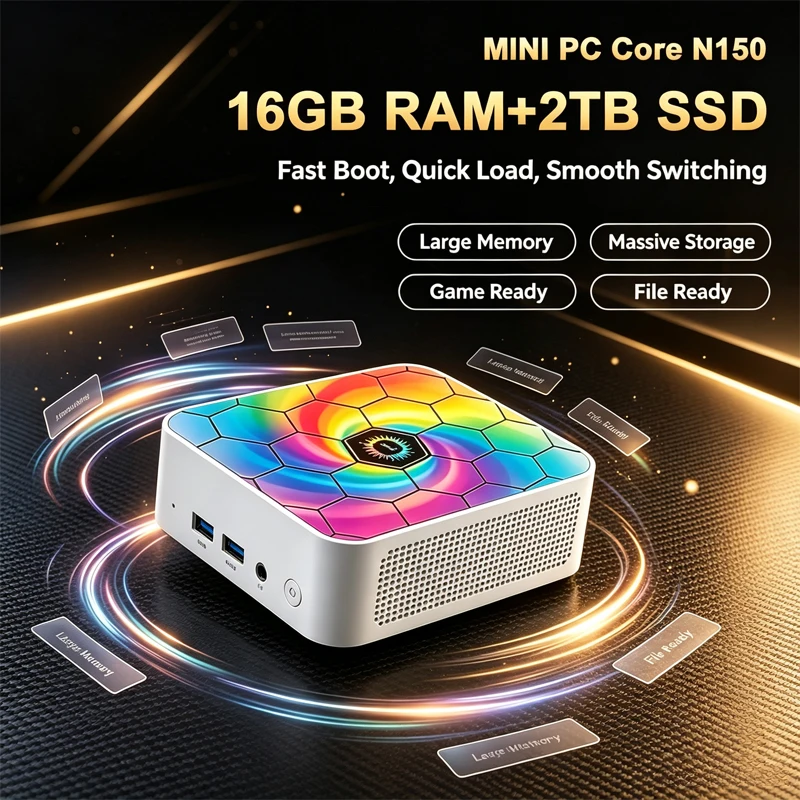 Home Office Windows 11 - Mini PC de bureau Intel N150