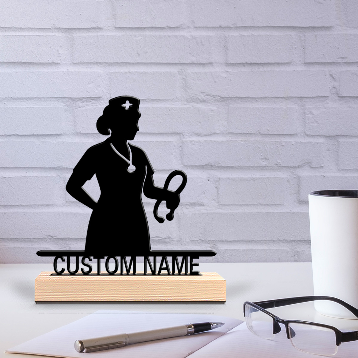 Home Office Industrial Style - Décoration murale personnalisée en bois pour