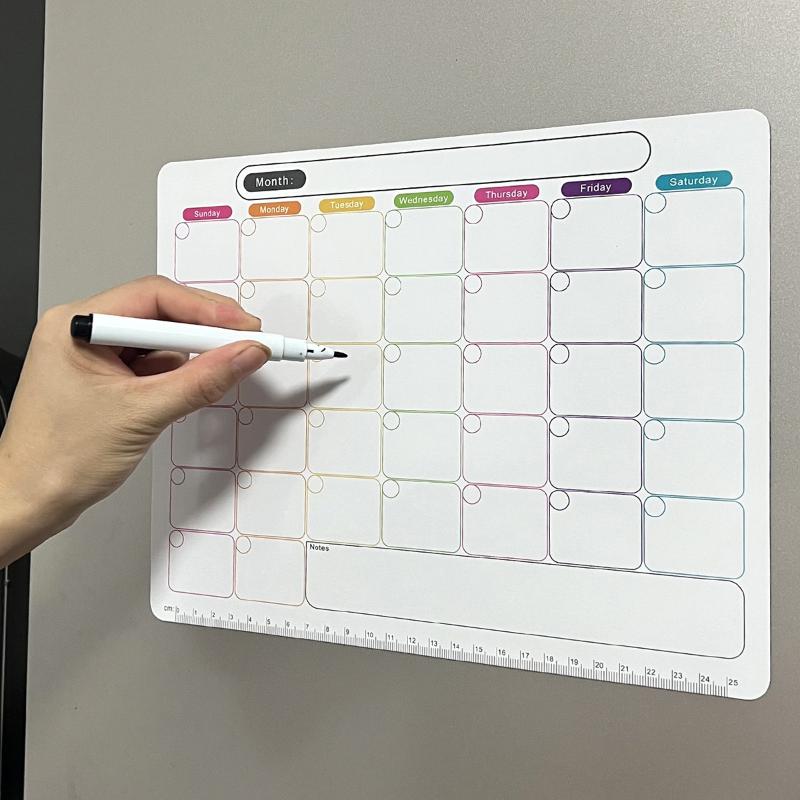 Magnetic Calendar Board - 📚 Calendrier magnétique effaçable à sec