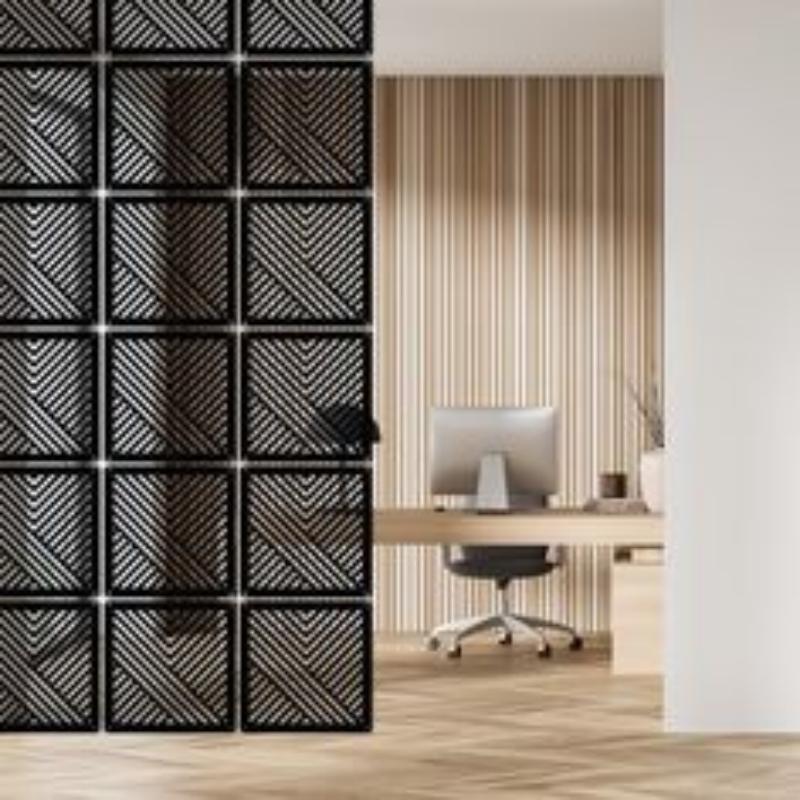 Home Office Interior Design - Panneaux d'écran de décoration intérieure découpés