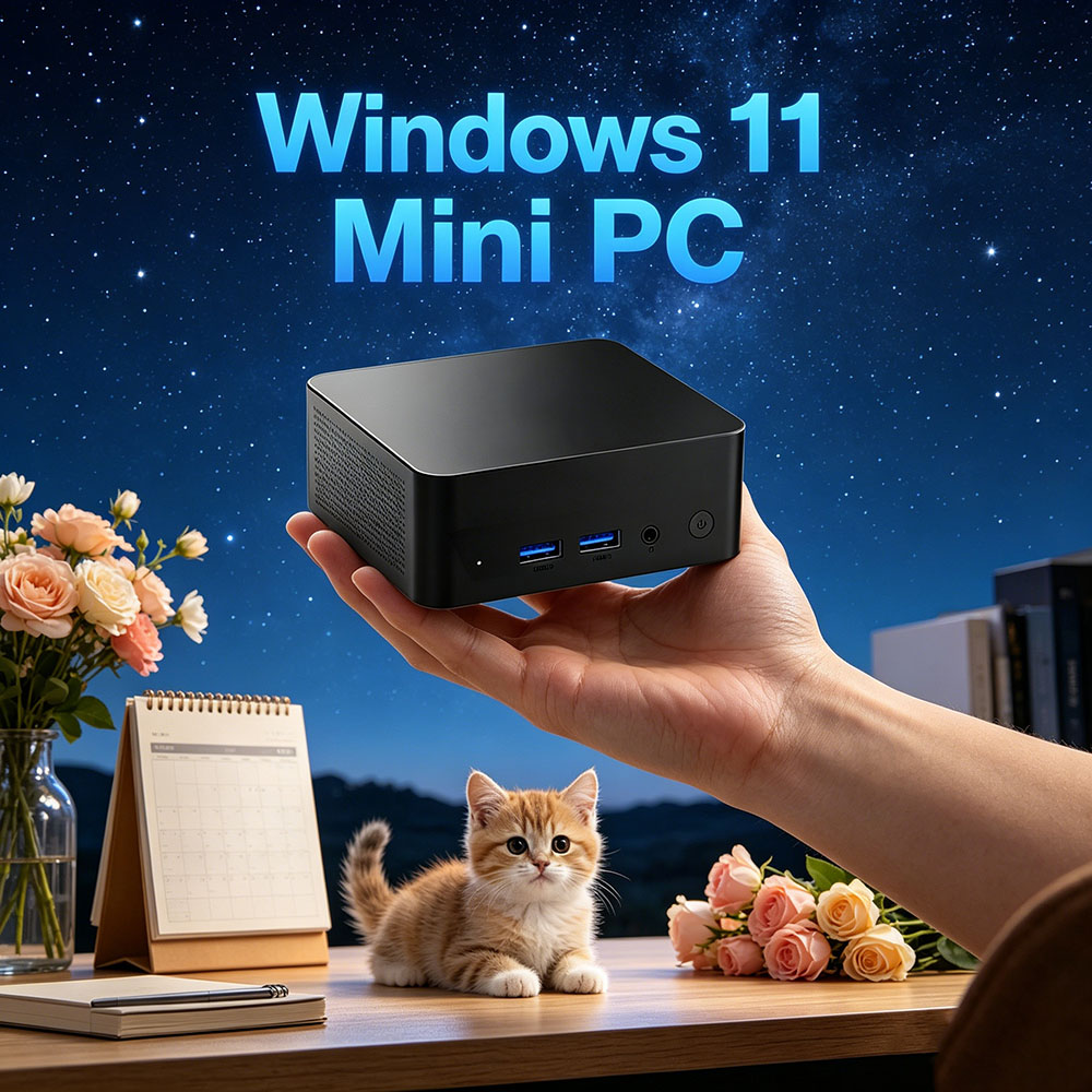 Home Office Windows 11 - Mini PC de bureau haute performance