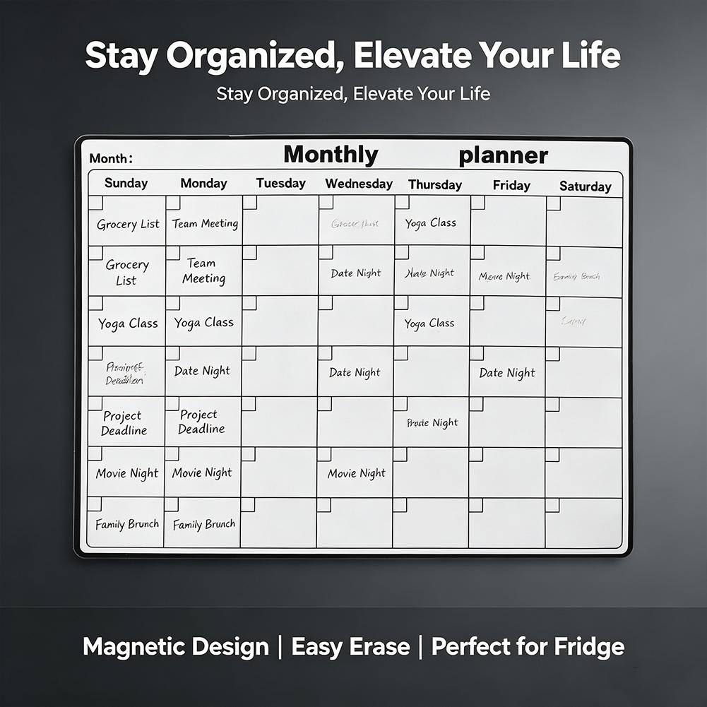 Calendrier magnétique effaçabl - Magnetic Calendar Board avis et prix