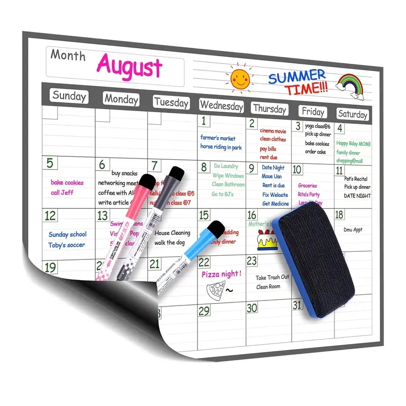 1 ensemble de calendrier magné - Magnetic Calendar Board avis et prix