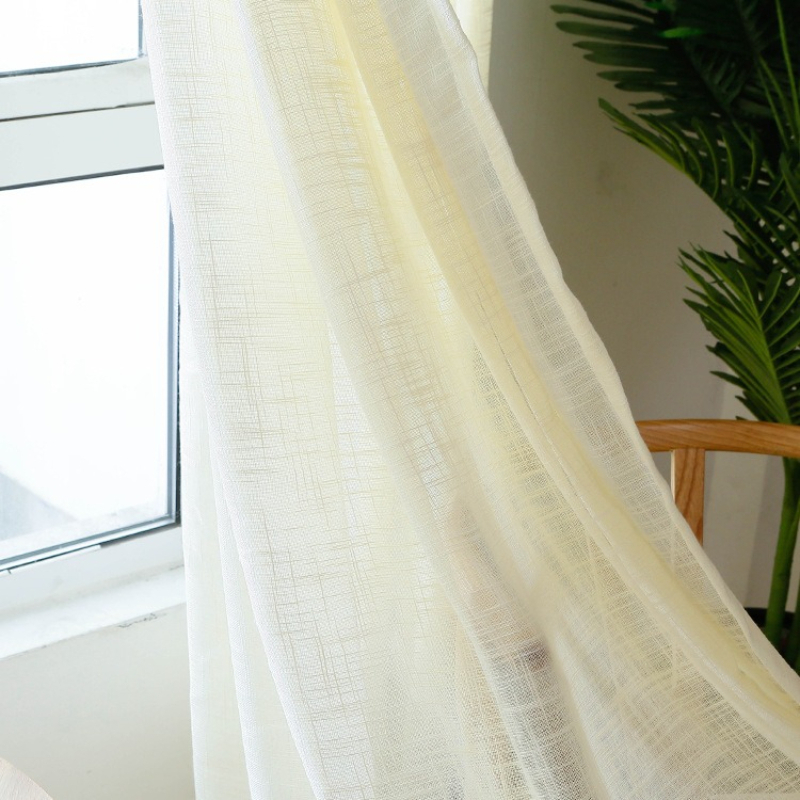 Rideaux en tulle de lin croisé - Home Office Buy avis et prix