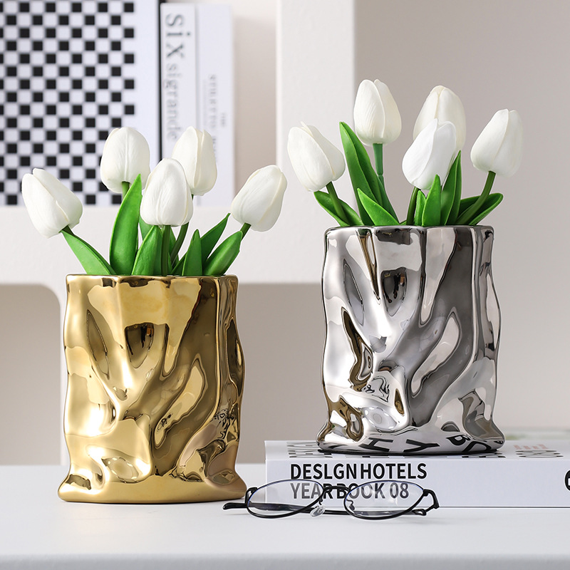 Vase irrégulier en céramique n - Home Office Form avis et prix