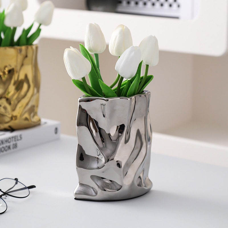 Vase irrégulier en céramique n - Home Office Form avis et prix