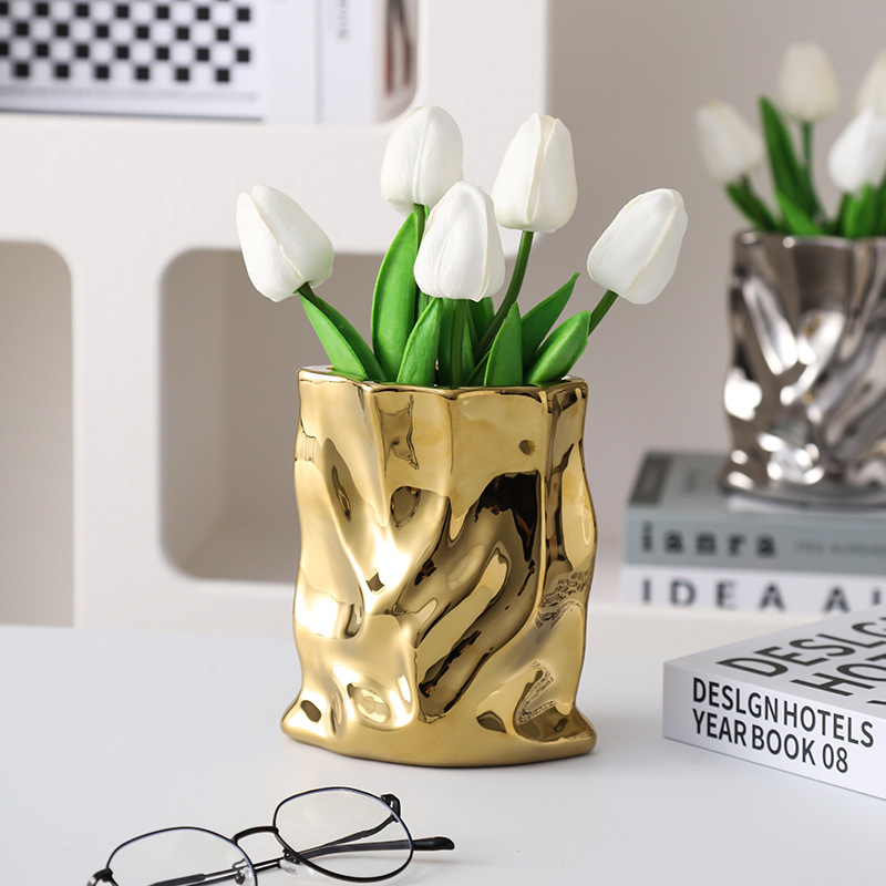 Vase irrégulier en céramique n - Home Office Form avis et prix