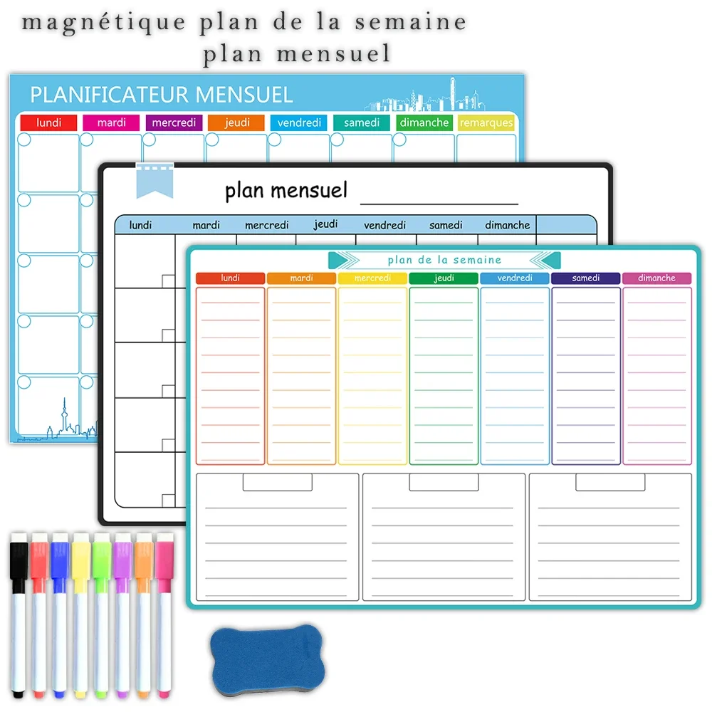 Planificateur hebdomadaire et  - Magnetic Calendar Board avis et prix