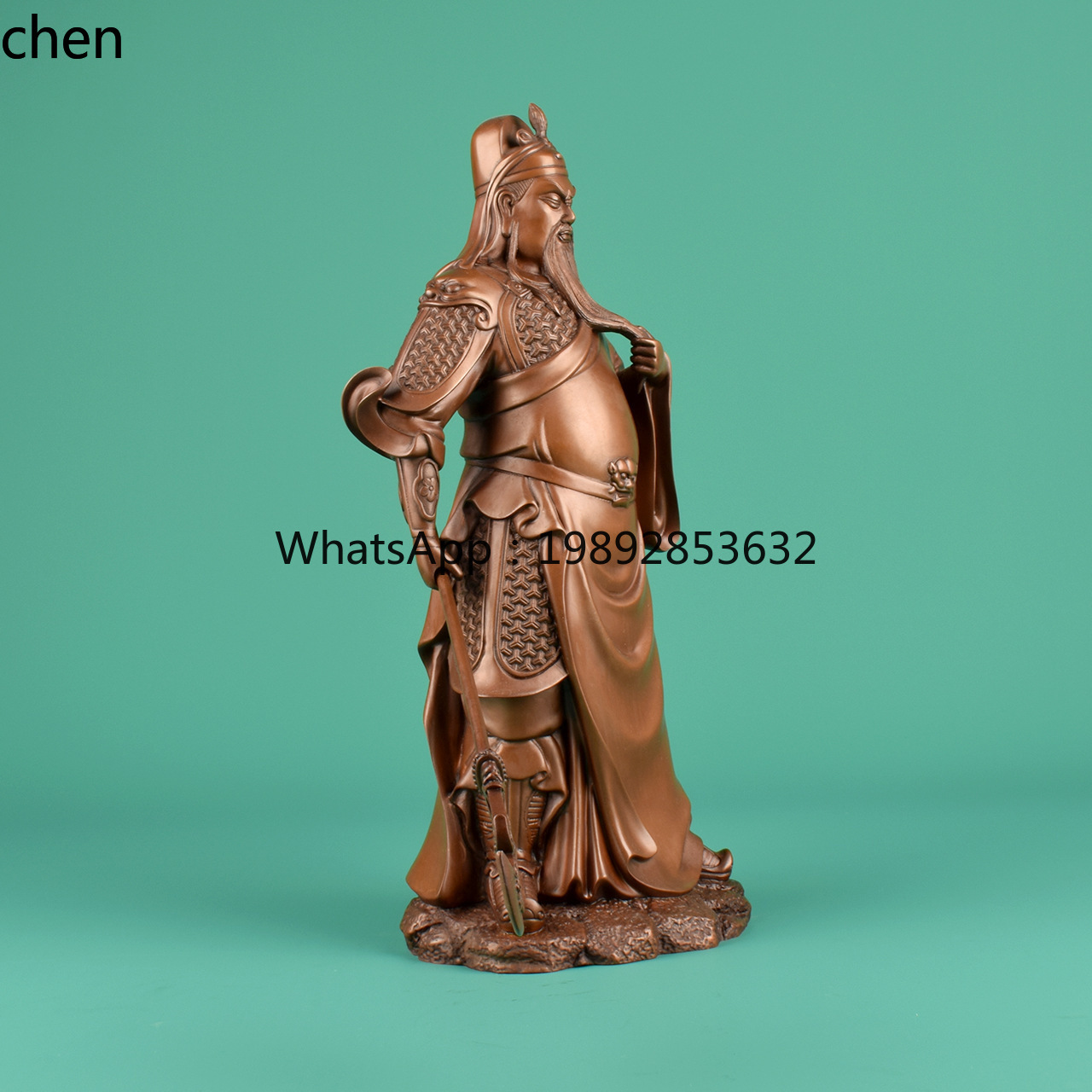 Figurine Guan Gong en Cuivre R - Home Office Ye avis et prix