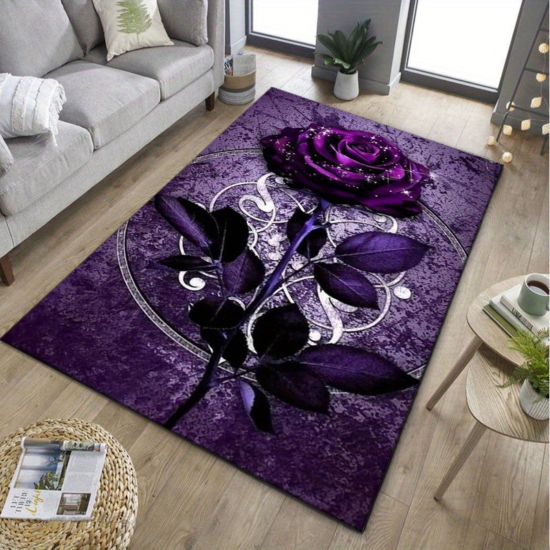 Tapis feuille violette pour un - Home Office Interior Design avis et prix