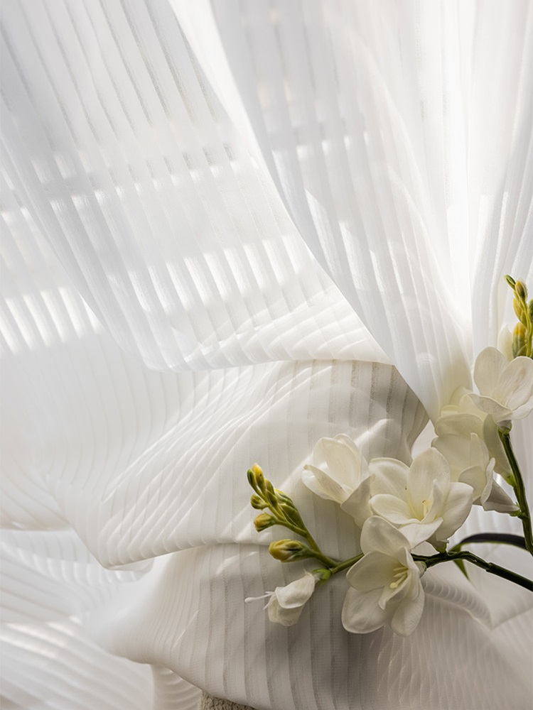Rideaux fantaisie blancs à la  - Home Office Ye avis et prix