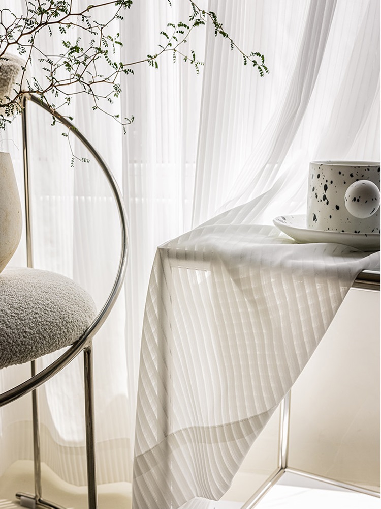 Rideaux fantaisie blancs à la  - Home Office Ye avis et prix