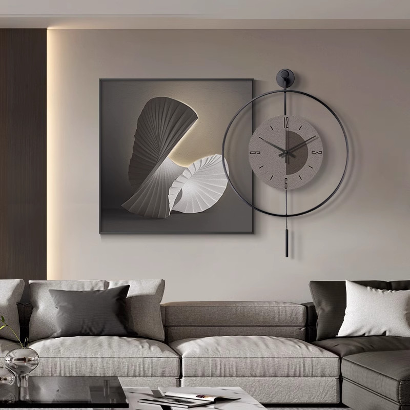 Horloge murale noire au design - Home Office Interior Design avis et prix