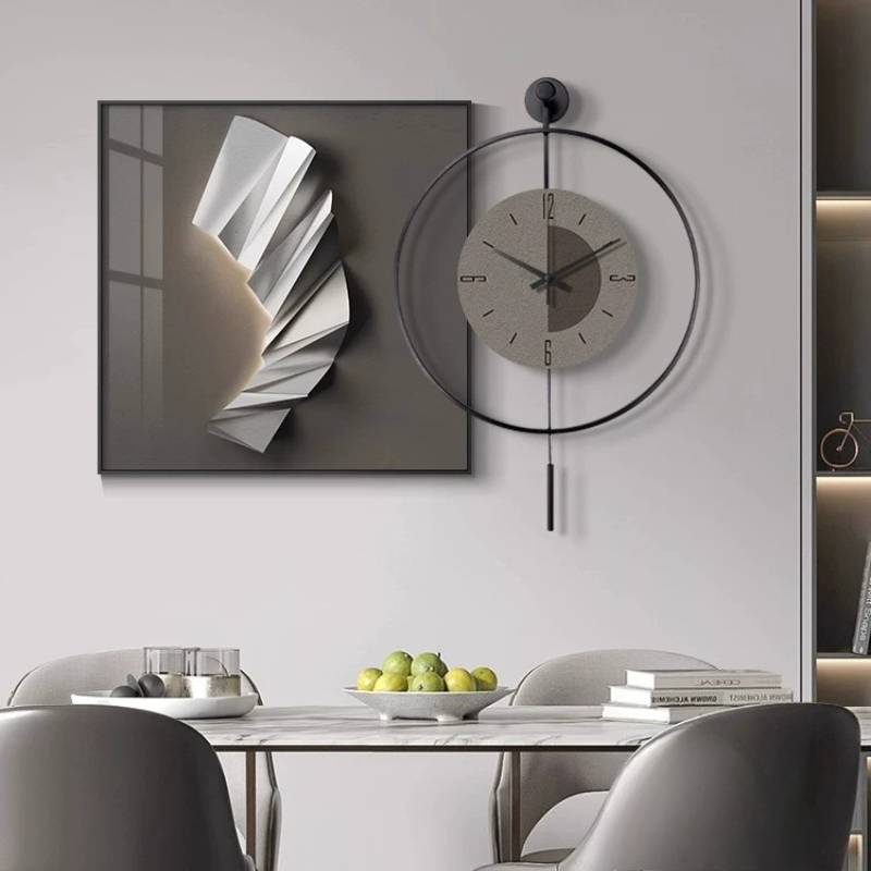 Horloge murale noire au design - Home Office Interior Design avis et prix