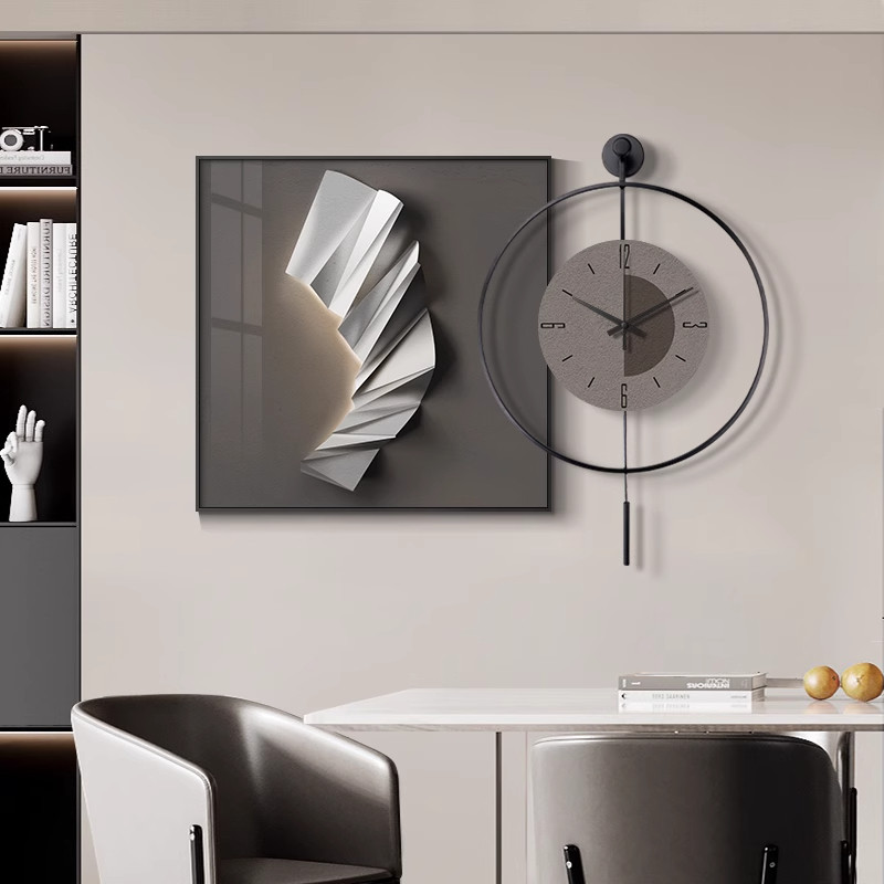 Horloge murale noire au design - Home Office Interior Design avis et prix
