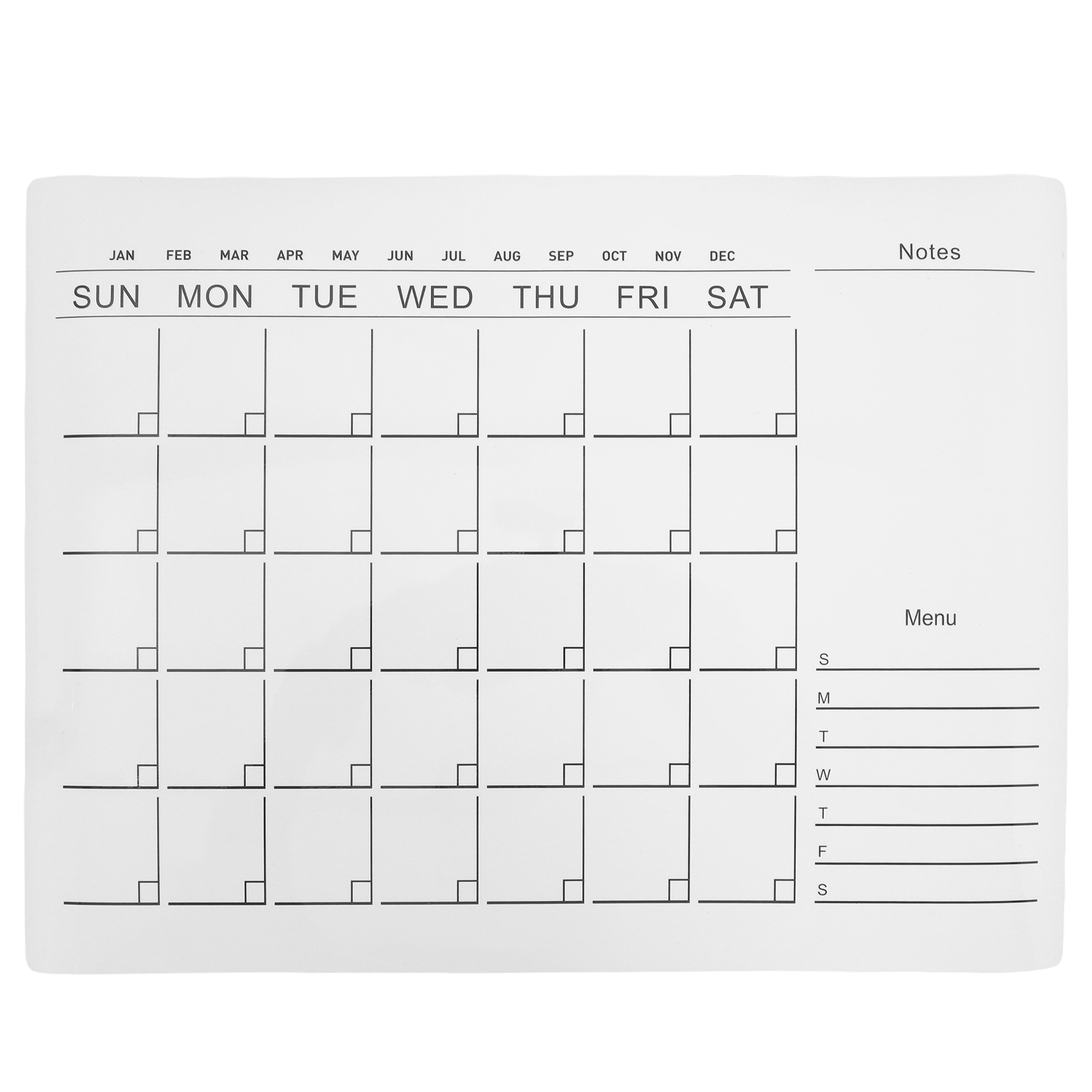 1 feuille d'autocollants table - Magnetic Calendar Board avis et prix