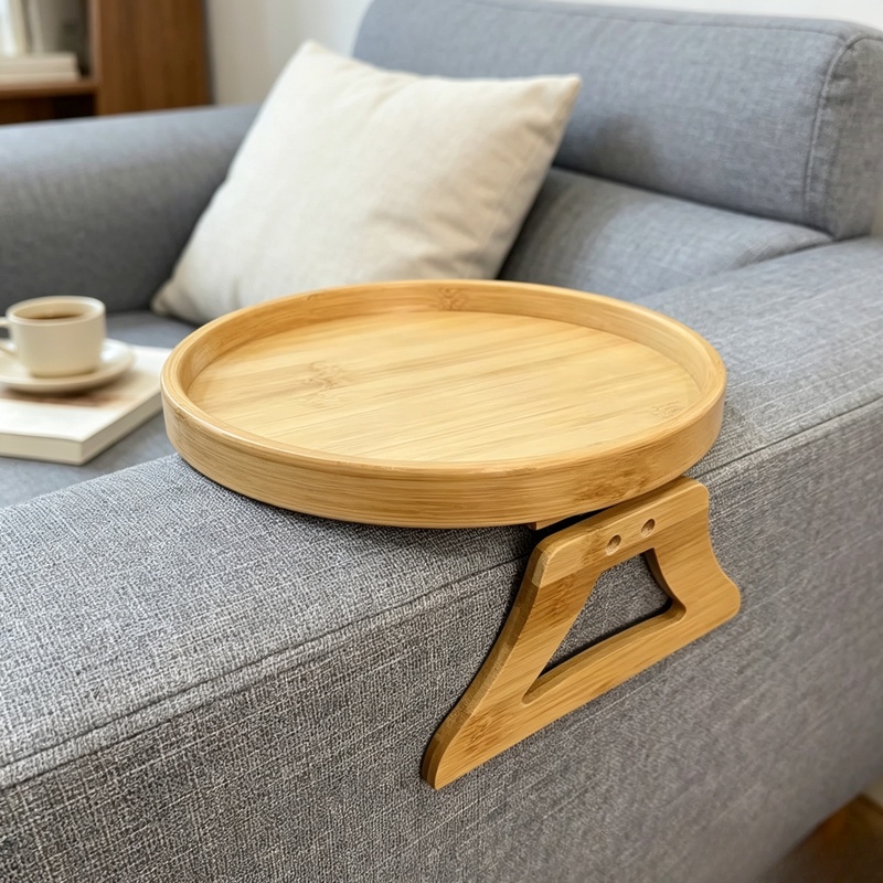 Plateau d'accoudoir de canapé  - Desktop Organizer Bamboo avis et prix