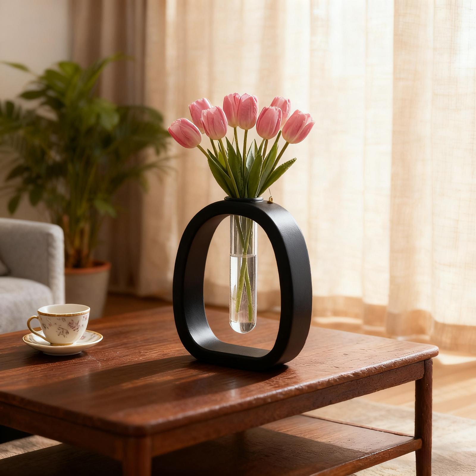 Vase à fleurs élégant en verre - Home Office Form avis et prix