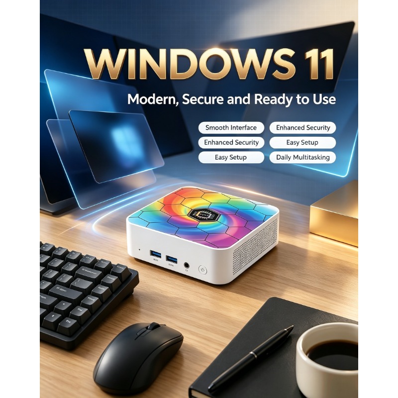 Mini PC Multicolore Ultra-Minc - Home Office Windows 11 avis et prix