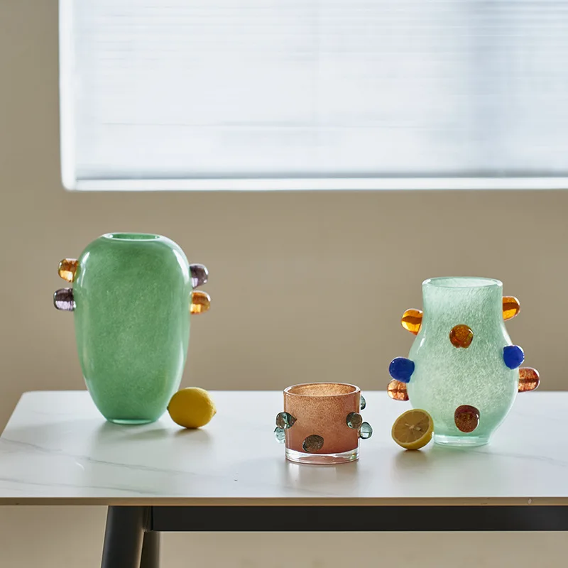 Vase en verre à perles rondes  - Home Office Form avis et prix